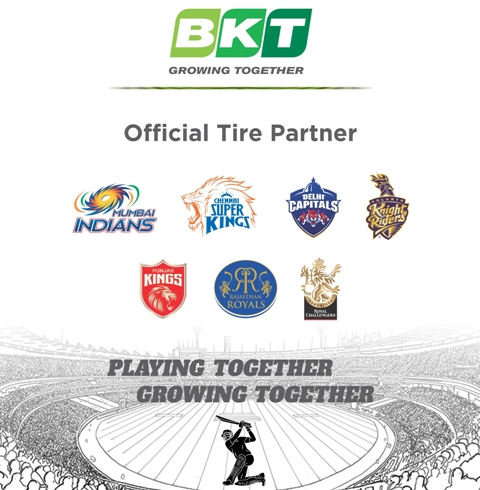BKT Tires partners with seven leading teams in the upcoming T20 League